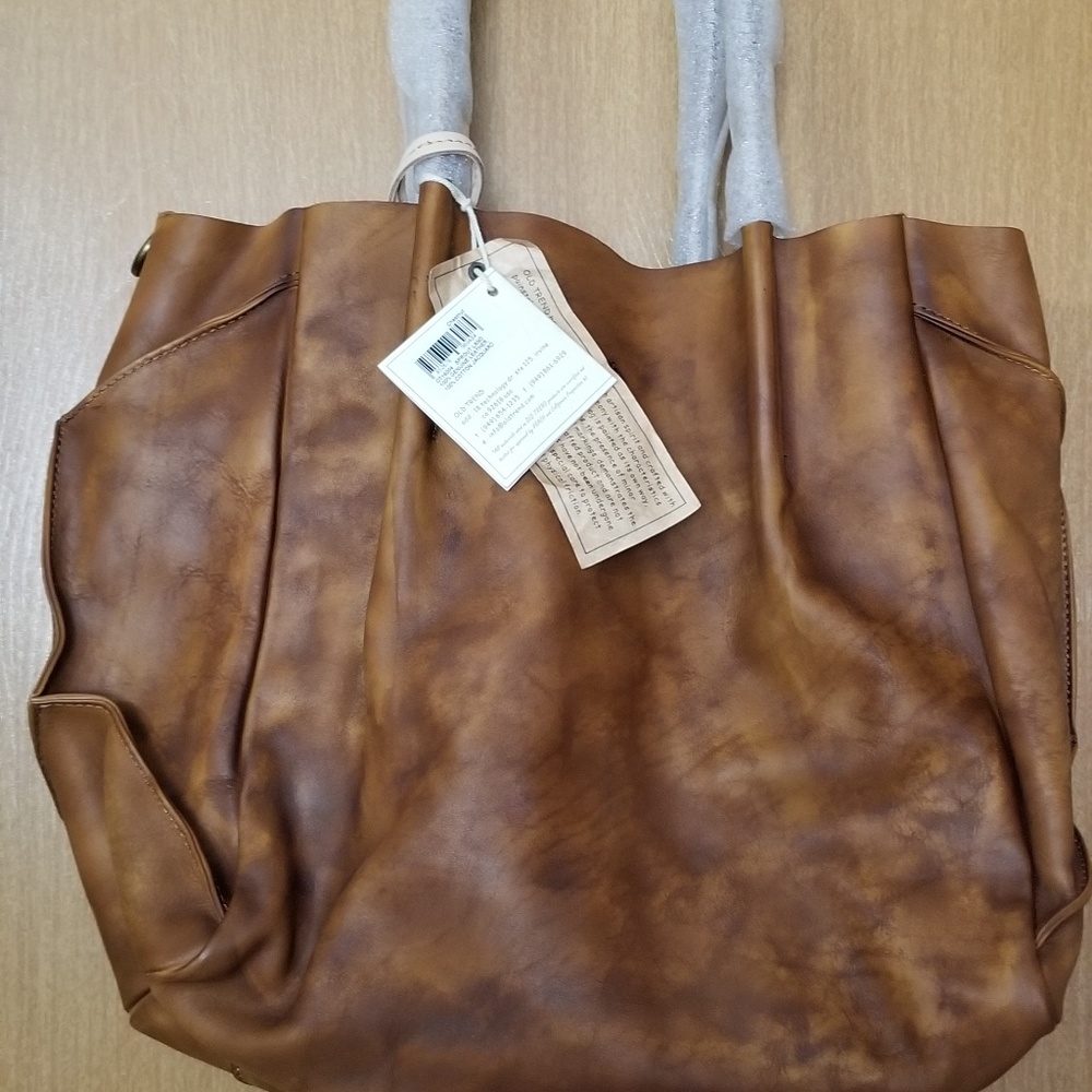 **SOLD**Old Trend Hand Painted Leather Bag
